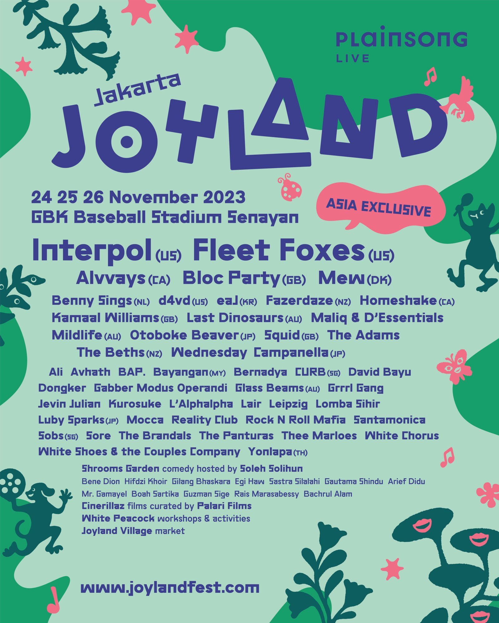 JOYLAND FESTIVAL JAKARTA MELENGKAPI PENAMPILNYADENGAN D4VD, EAJ, DAN